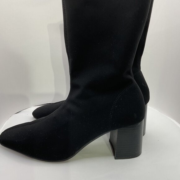 Black Block Heel Ankle Boots For Women Size 8 EU 39 By H&M - Picture 4 of 7